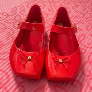 Mini Melissa red ballet maryjane toddler shoe 8